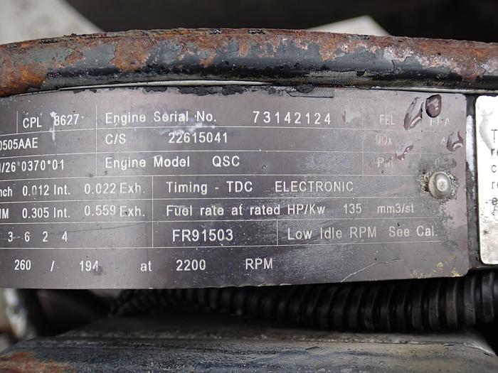 Used 2010 Cummins QSC 8.3