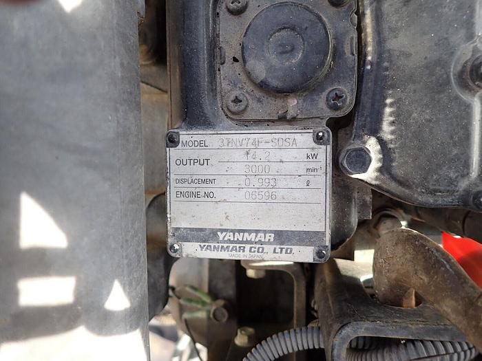 Used Yanmar 3TNV74F-SDSA Diesel Engine POWER UNIT! VIDEO! 3TNV74