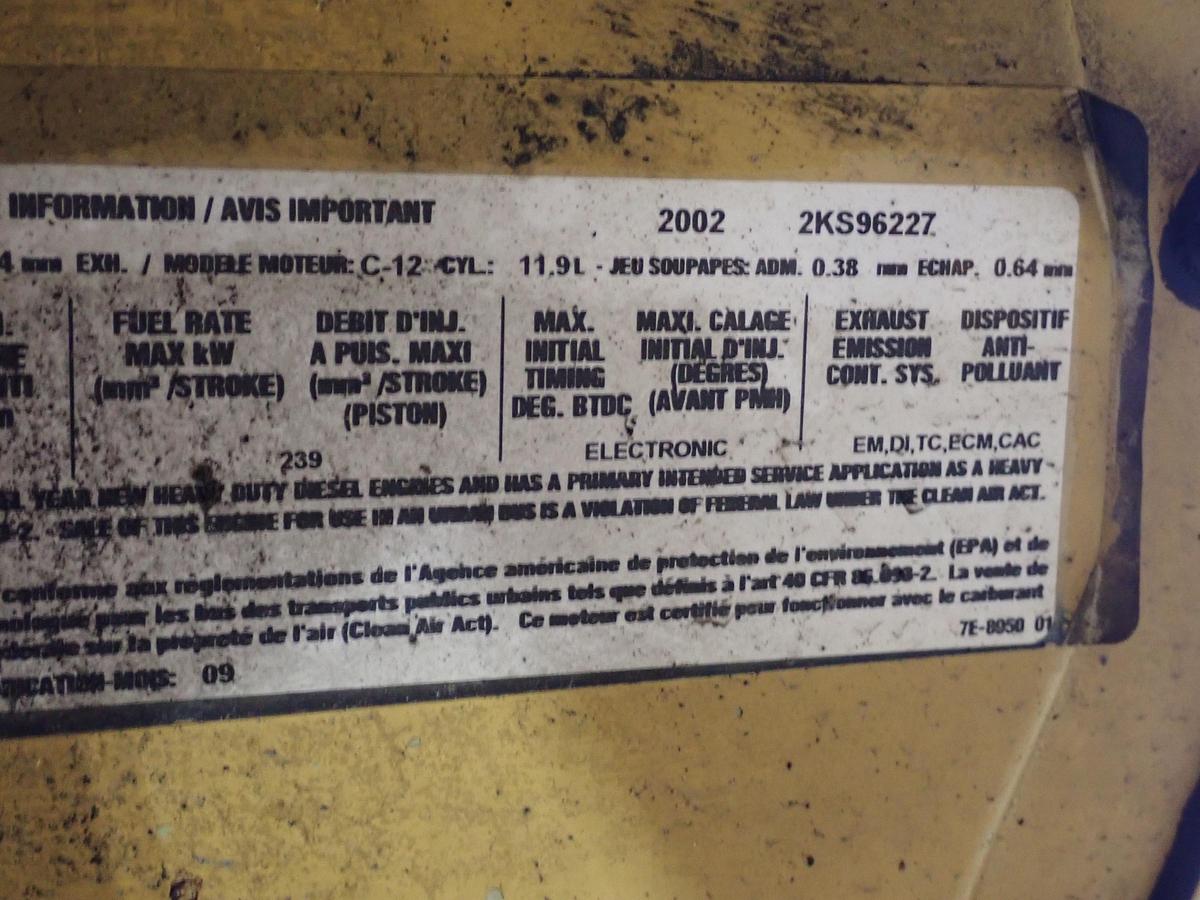 Used 2002 CAT C12 Diesel Truck Engine 455 HP LOW TIME! 