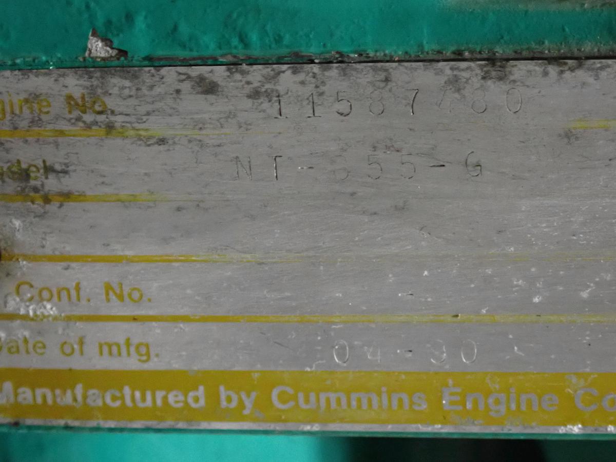 Used 1990 Cummins NT855-G4 Turbo Diesel Engine CPL 849 87 HOURS!