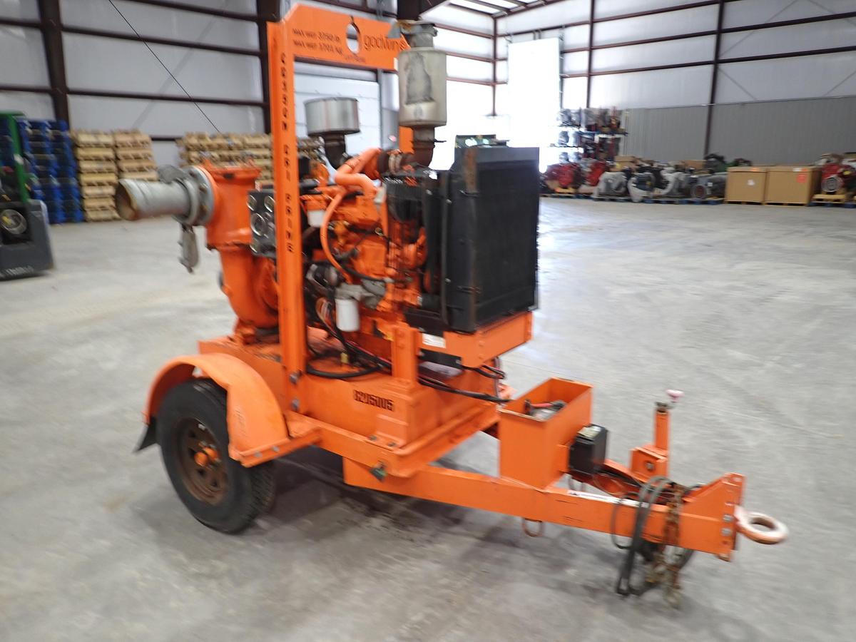 Used 2017 Godwin CD150M 6" Water Pump John Deere Diesel