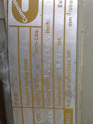 Used 1990 Cummins NT855-G6 250 KW Generator 1168 HOURS!