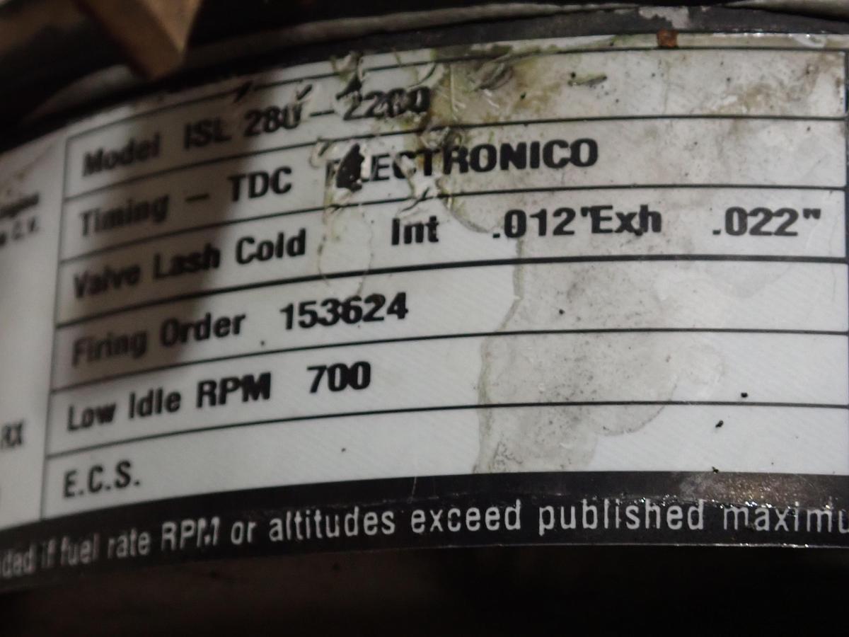 Used 2011 Cummins C8.3-300E Diesel Engine CPL 8692 ISC 8.3