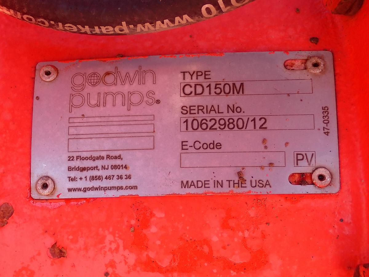 Used 2010 Godwin CD150M 6" Water Pump CAT DIESEL