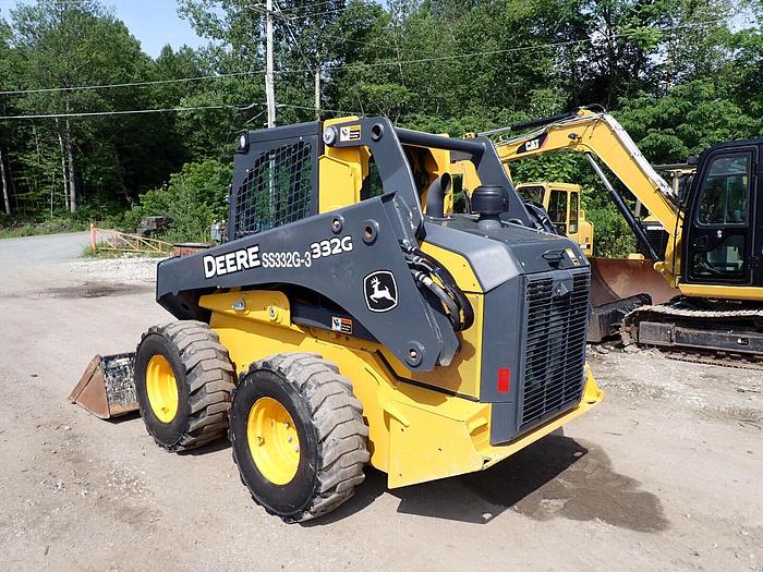 Used 2020 John Deere 332G Skidsteer Loader LOW HRS! High Flow Aux. Q/C A/C 12-16.5