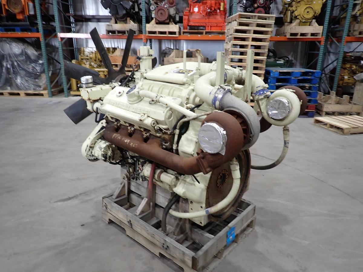 Used Detroit Diesel 8V92TTA Engine TWIN TURBO 1469 HOURS