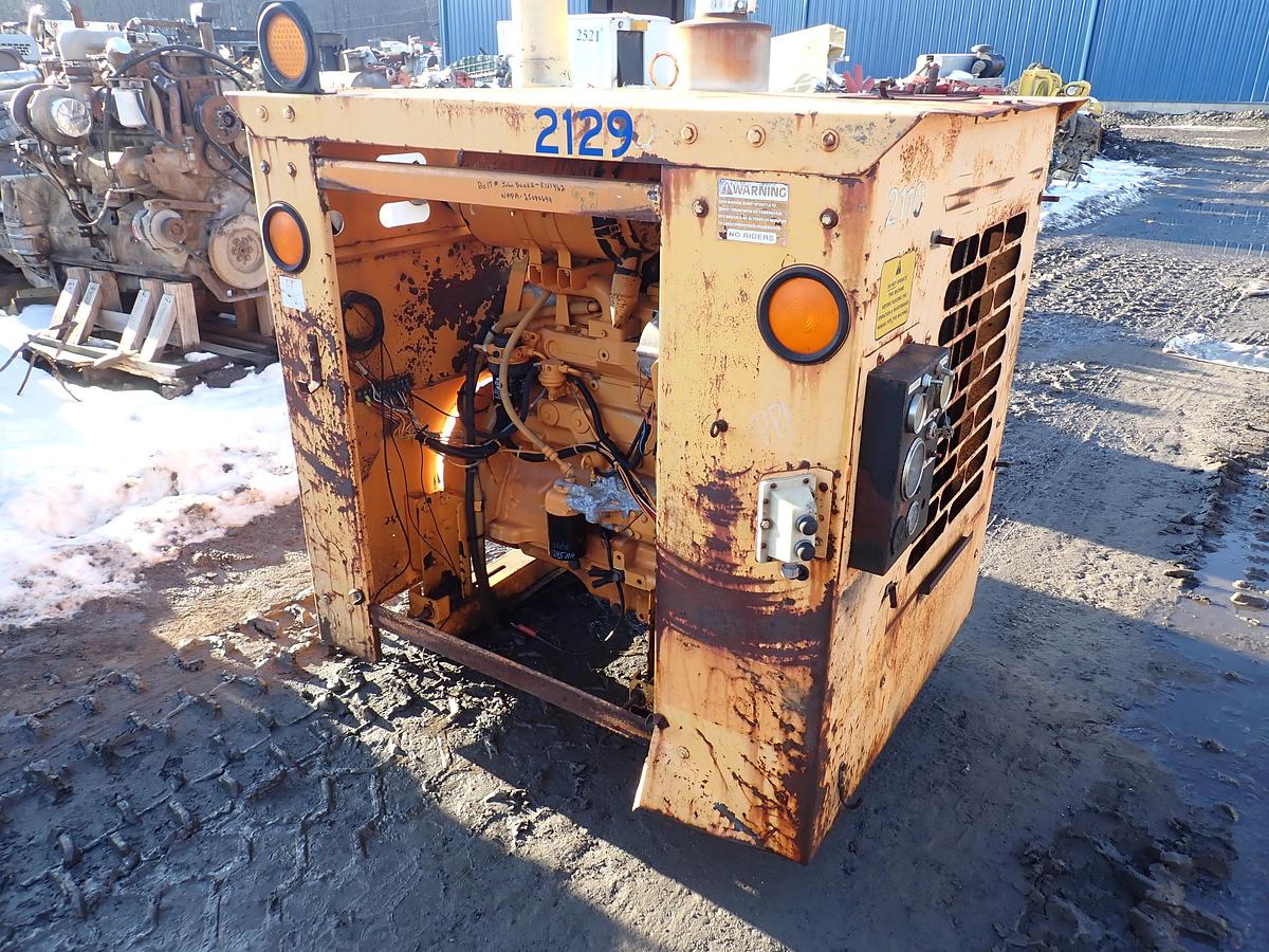 Used 1999 John Deere 4045TF150 Diesel Engine POWER UNIT w/ PTO Clutch