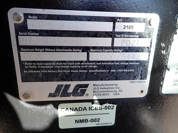 Used 2021 JLG 1255