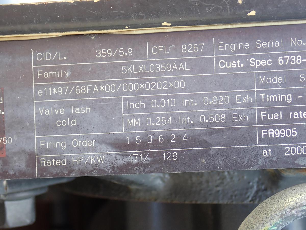 Used 2005 Komatsu SAA6D102E-2 Diesel Engine CPL 8267