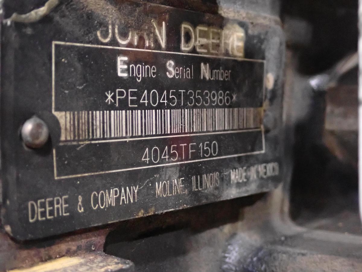 Used John Deere 4045TF150 Turbo Diesel Engine 100 HP