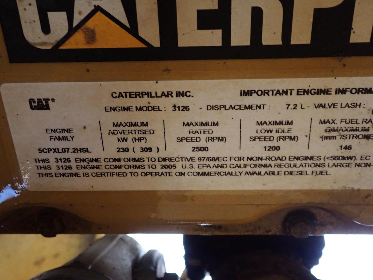Used 2005 CAT 3126B Diesel Engine COMPLETE POWER UNIT! 250 HP