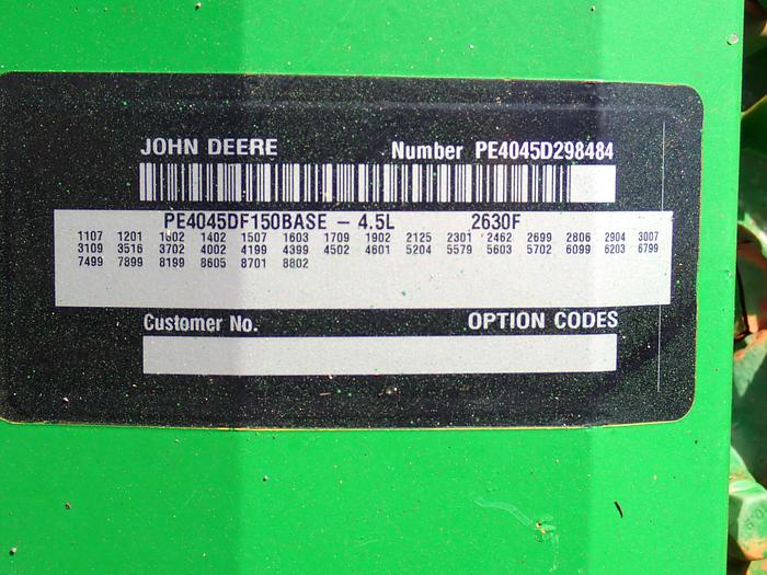 Used John Deere 4045DF150 Diesel Engine POWER UNIT!
