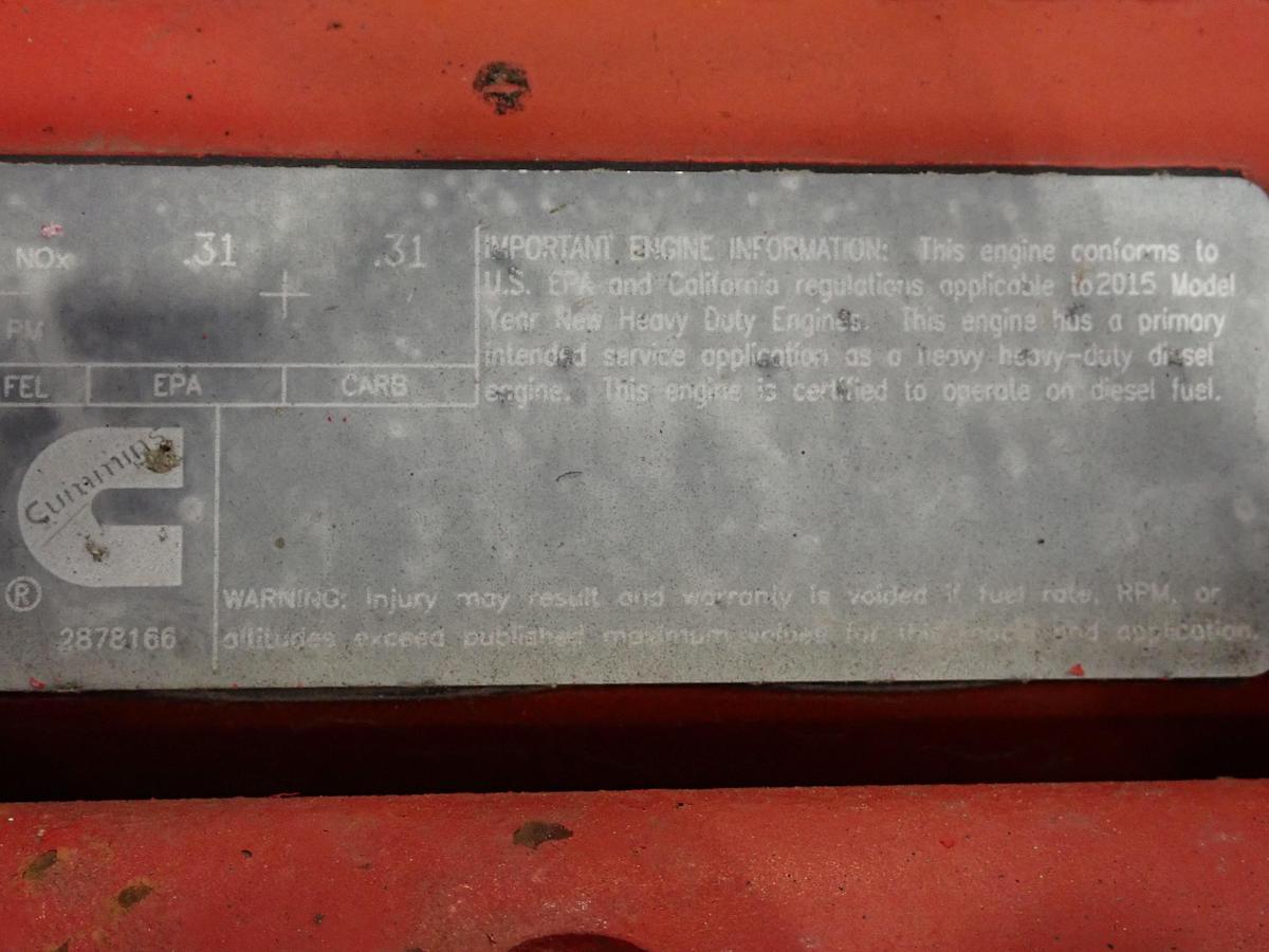Used 2016 Cummins ISX 400 Diesel Engine CPL 4583
