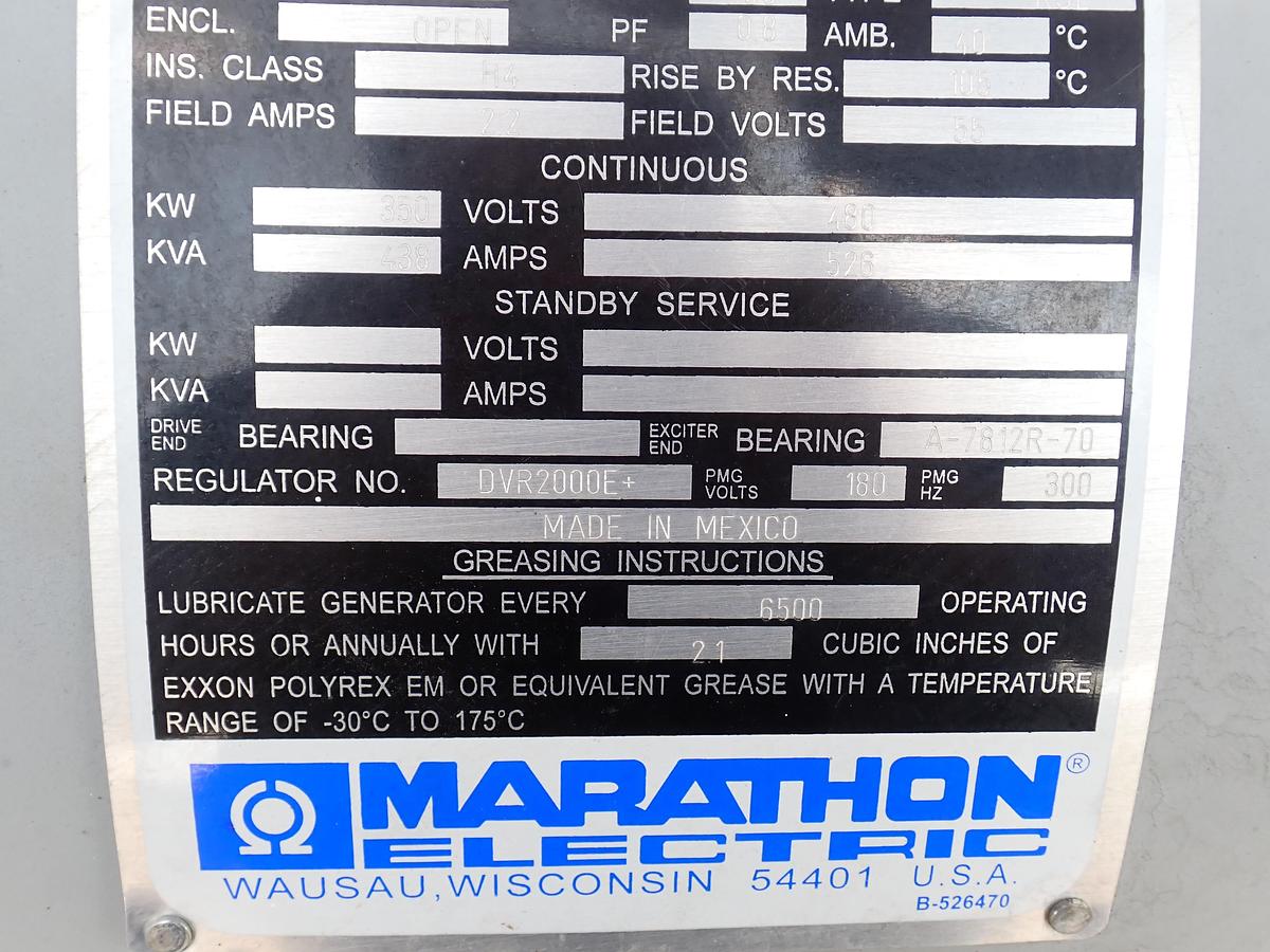 Used 2006 Detroit Diesel 350 KW Generator