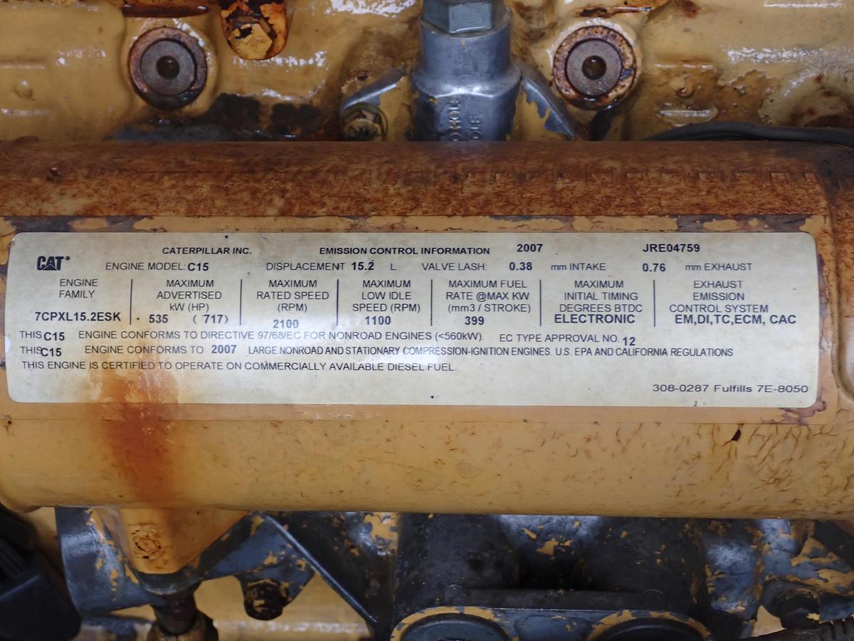 Used 2007 Sullair 1150XH 350 PSI Air Compressor