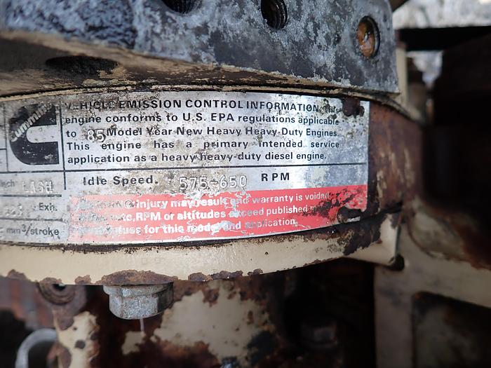 Used 1985 Cummins NTC-350 Big Cam 855 Engine