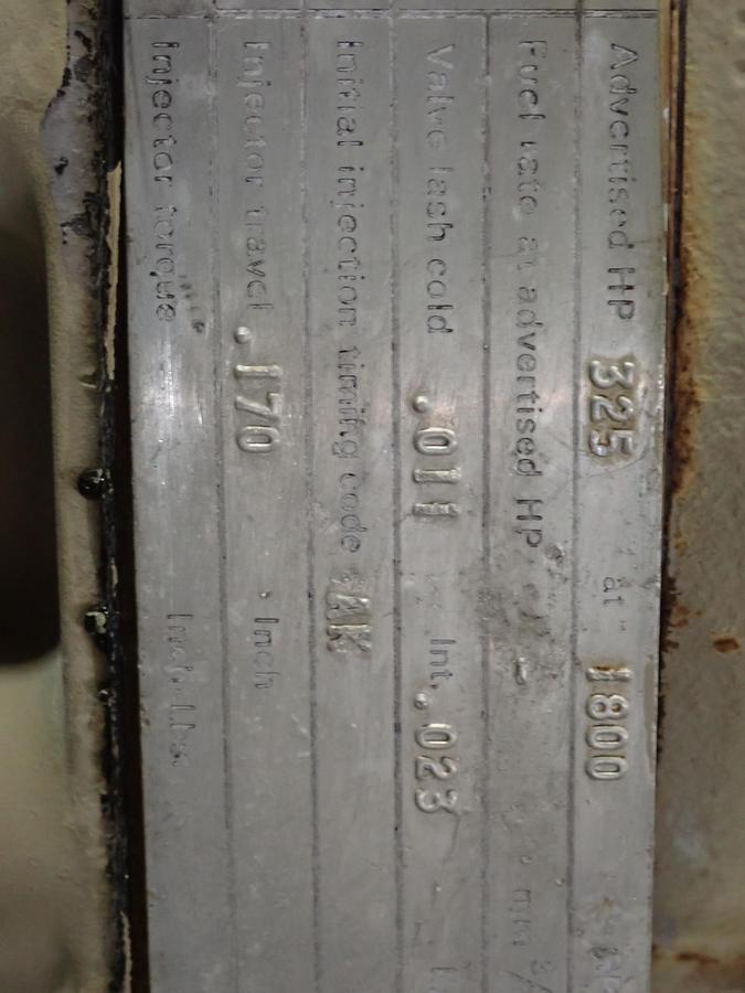 Used 1978 Cummins NTC-855P Small Cam Diesel POWER UNIT CPL 272