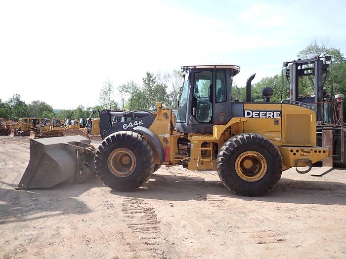 Used 2014 John Deere 644K Wheel Loader CLEAN! JRB Q/C A/C Aux. Hyd. 644
