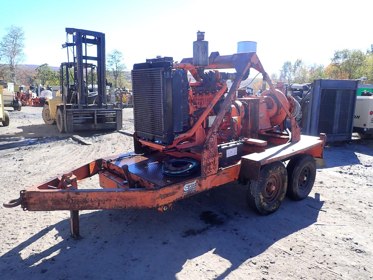 Used Godwin DPC300 12" Water Pump TRAILER MOUNTED