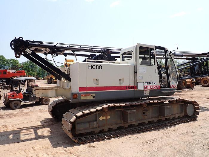 Used 2008 Terex American HC80 80 Ton Crawler Crane LOW HOURS! INSPECTED! Lattice Boom