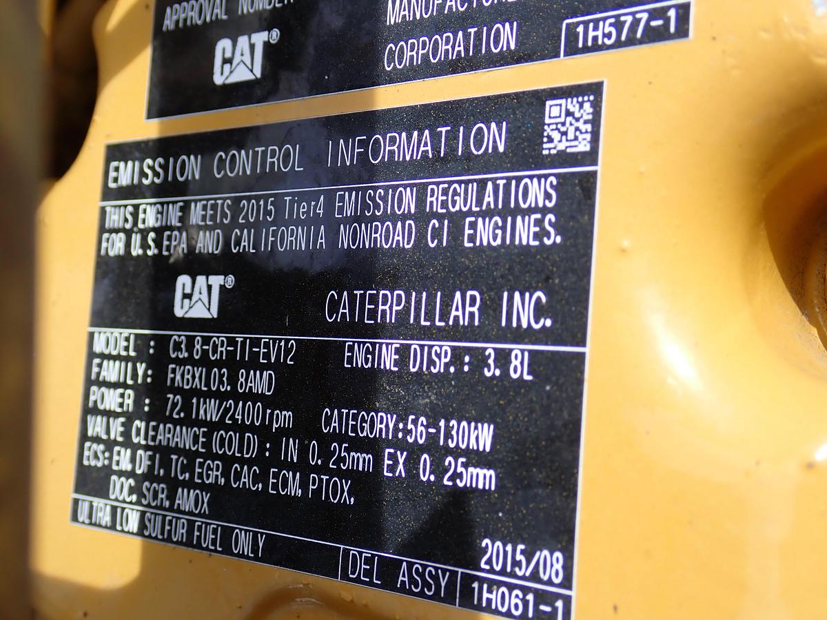 Used 2015 CAT C3.8-CR-TI Turbo Diesel Engine AR # 416-6090 299D2