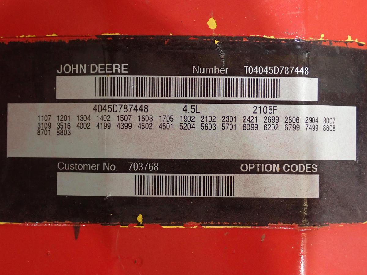 Used 1998 John Deere 4045DF150 Diesel Engine