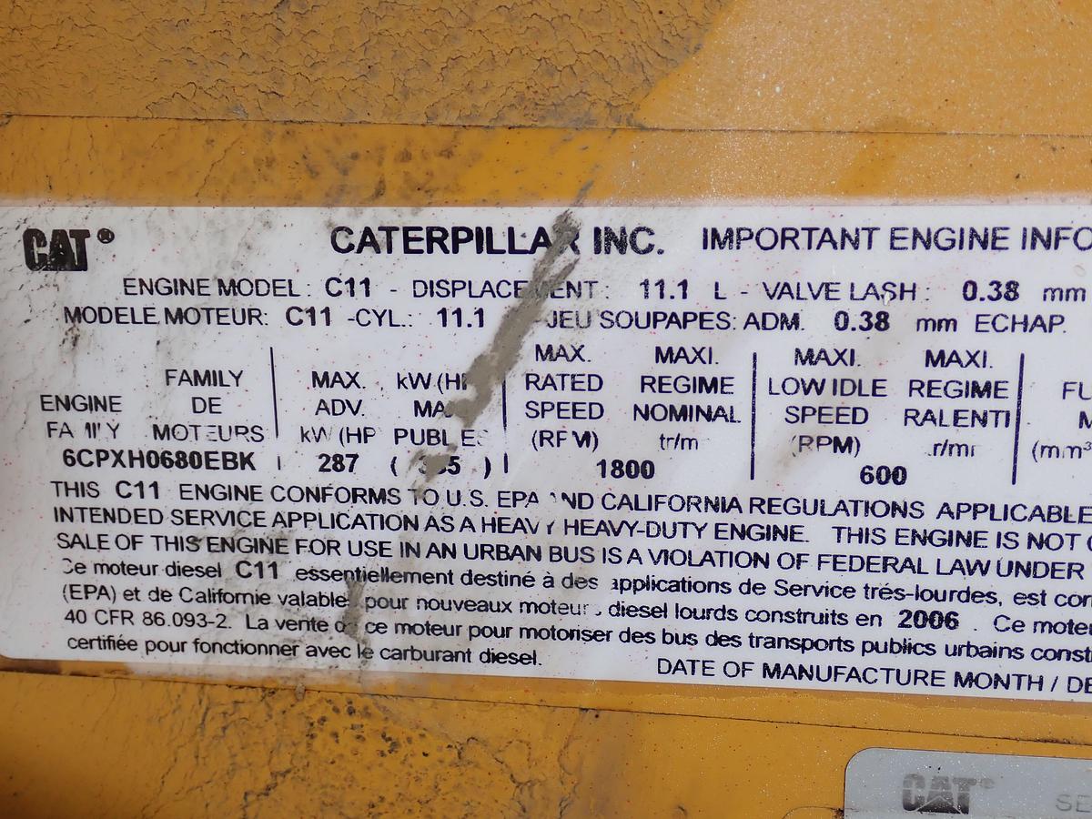 Used 2006 CAT C11 Diesel Truck Engine LOW TIME! AR 253-9028