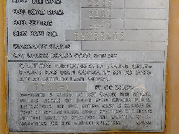 Used 1976 CAT 3408 Truck Engine 9N0802