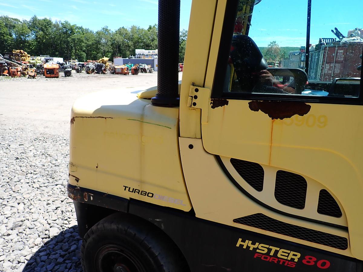 Used 2015 Hyster H80FT Diesel Forklift LOW HOURS! POSITIONERS!