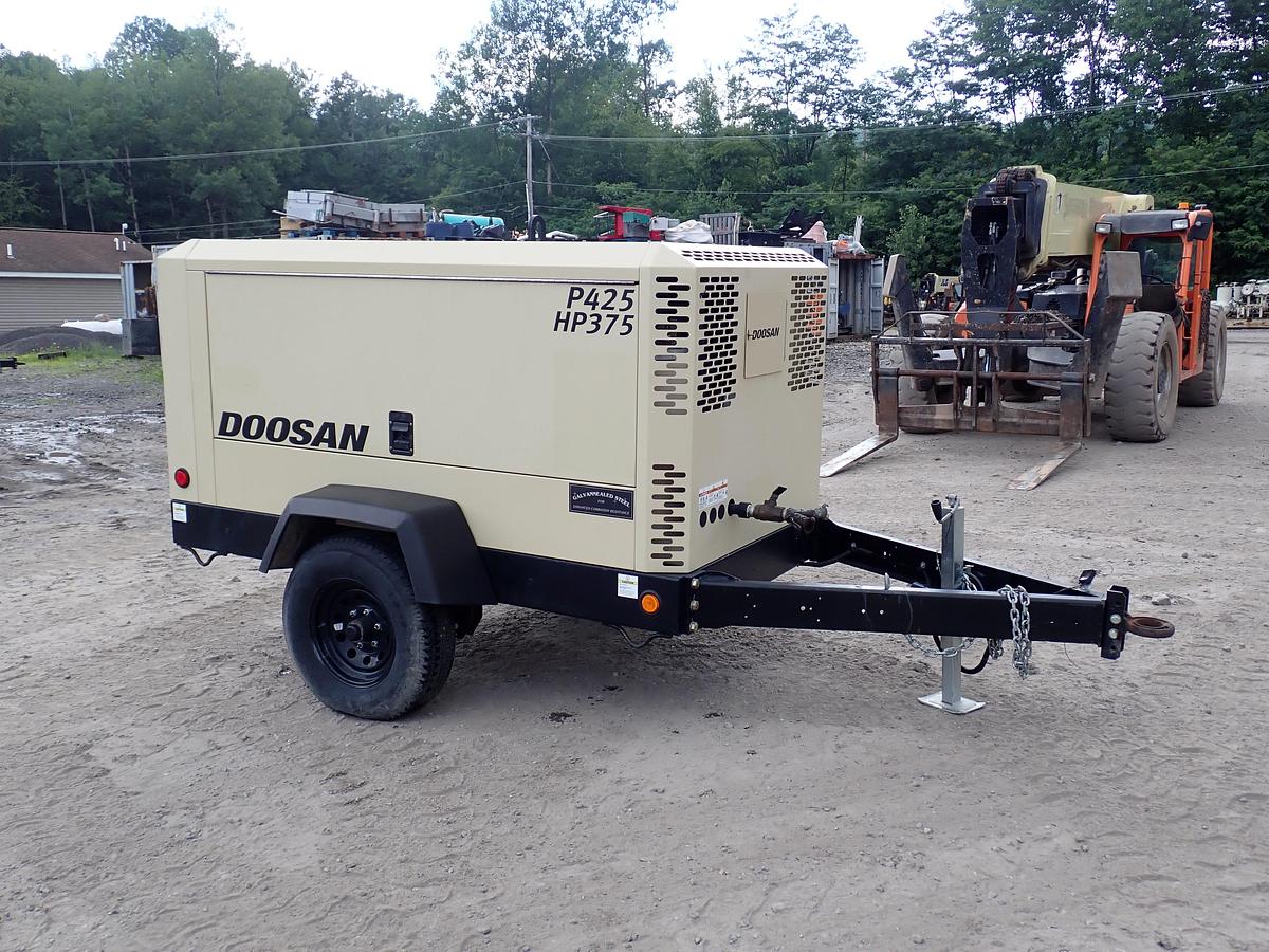 Used 2023 Doosan P425/HP375 Air Compressor 512 HOURS