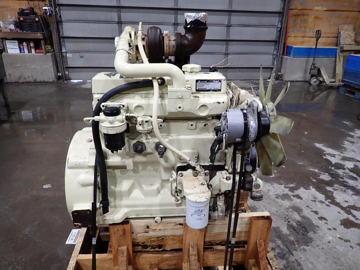Used 2007 John Deere 4045TF270 Turbo Diesel Engine