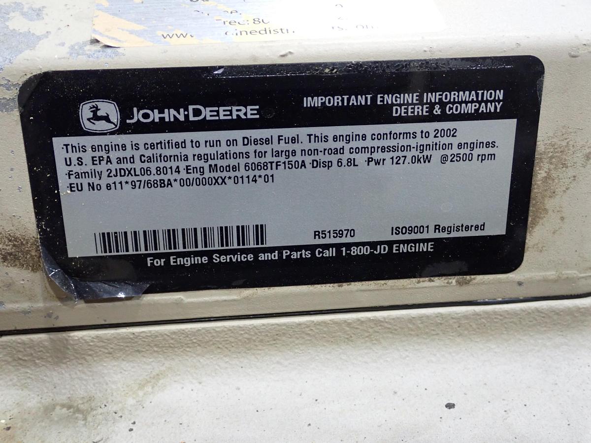 Used 2002 John Deere 6068TF150 Diesel Engine