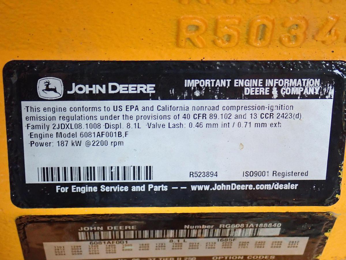 Used John Deere 6081AF001 Diesel Engine Power Unit W/ PTO CLUTCH!