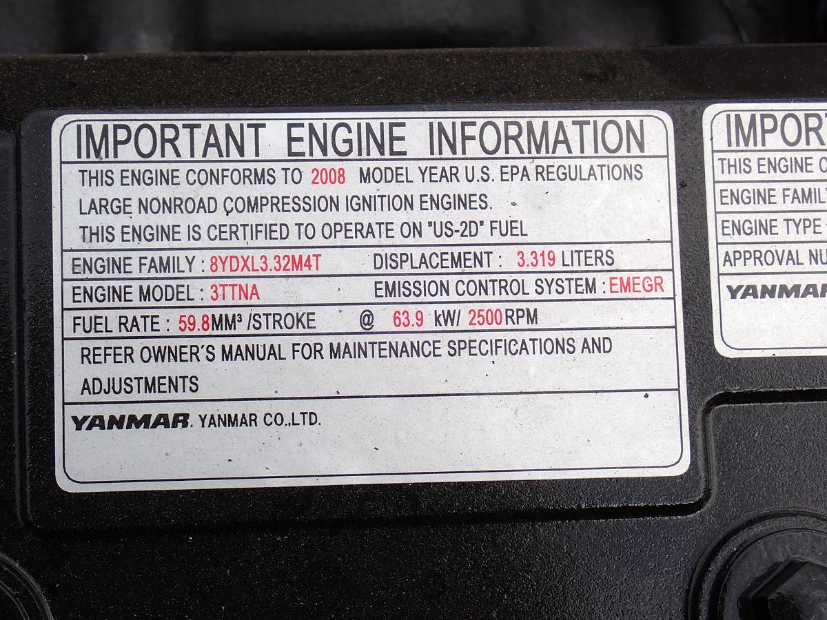 2008 Yanmar S4D98E-3ZNSA Turbo Diesel Engine NEW SURPLUS 4TNV98T