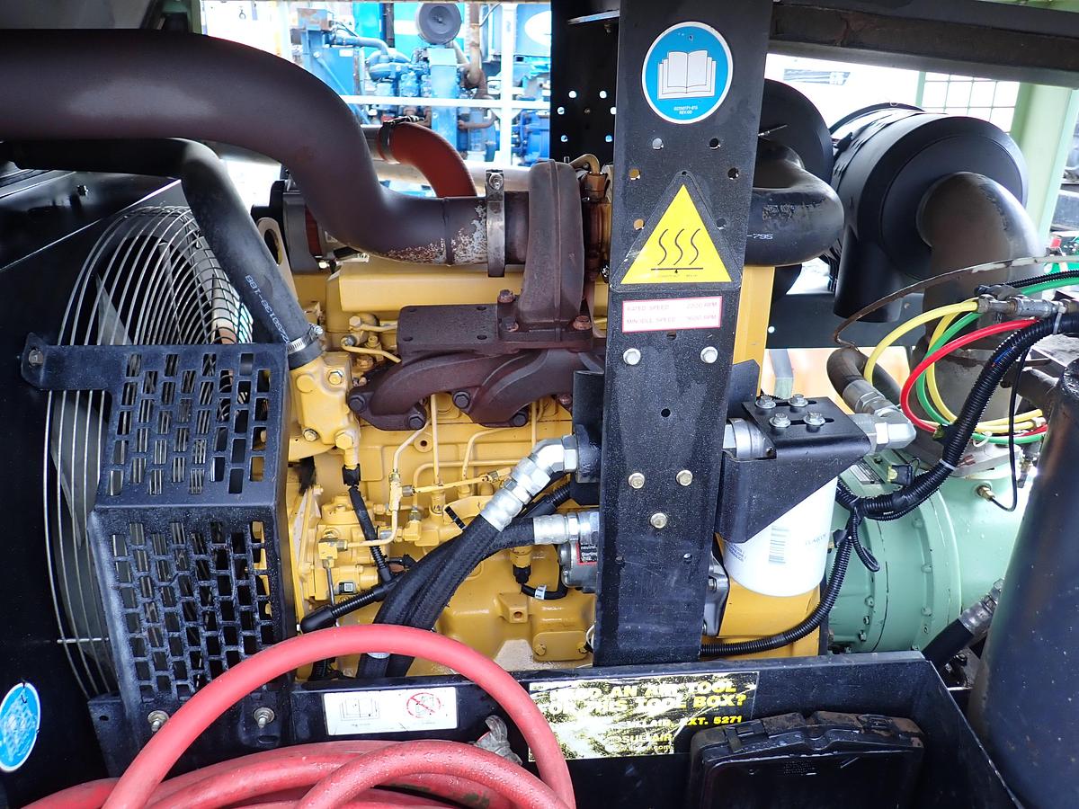 Used 2008 Sullair 375HH 375 CFM Air Compressor 200 PSI 49 ORIGINAL HOURS!