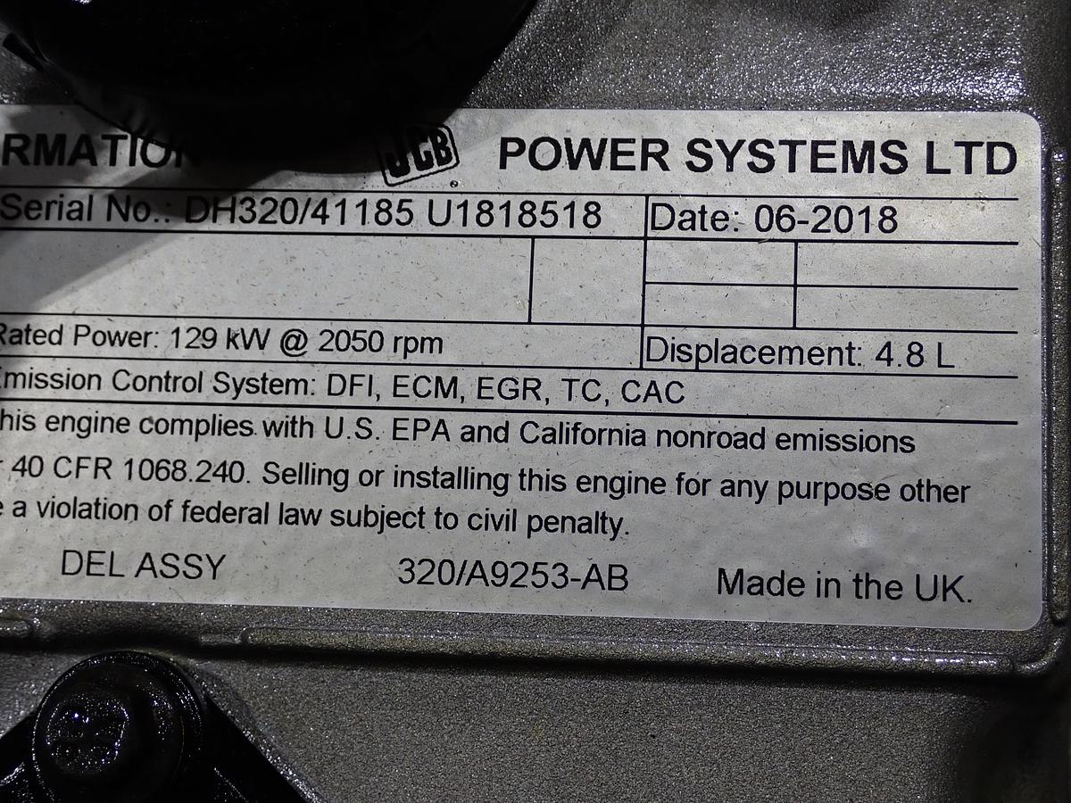 2014 JCB 448 TA4i-129F I2 Diesel Engine UNUSED SURPLUS!