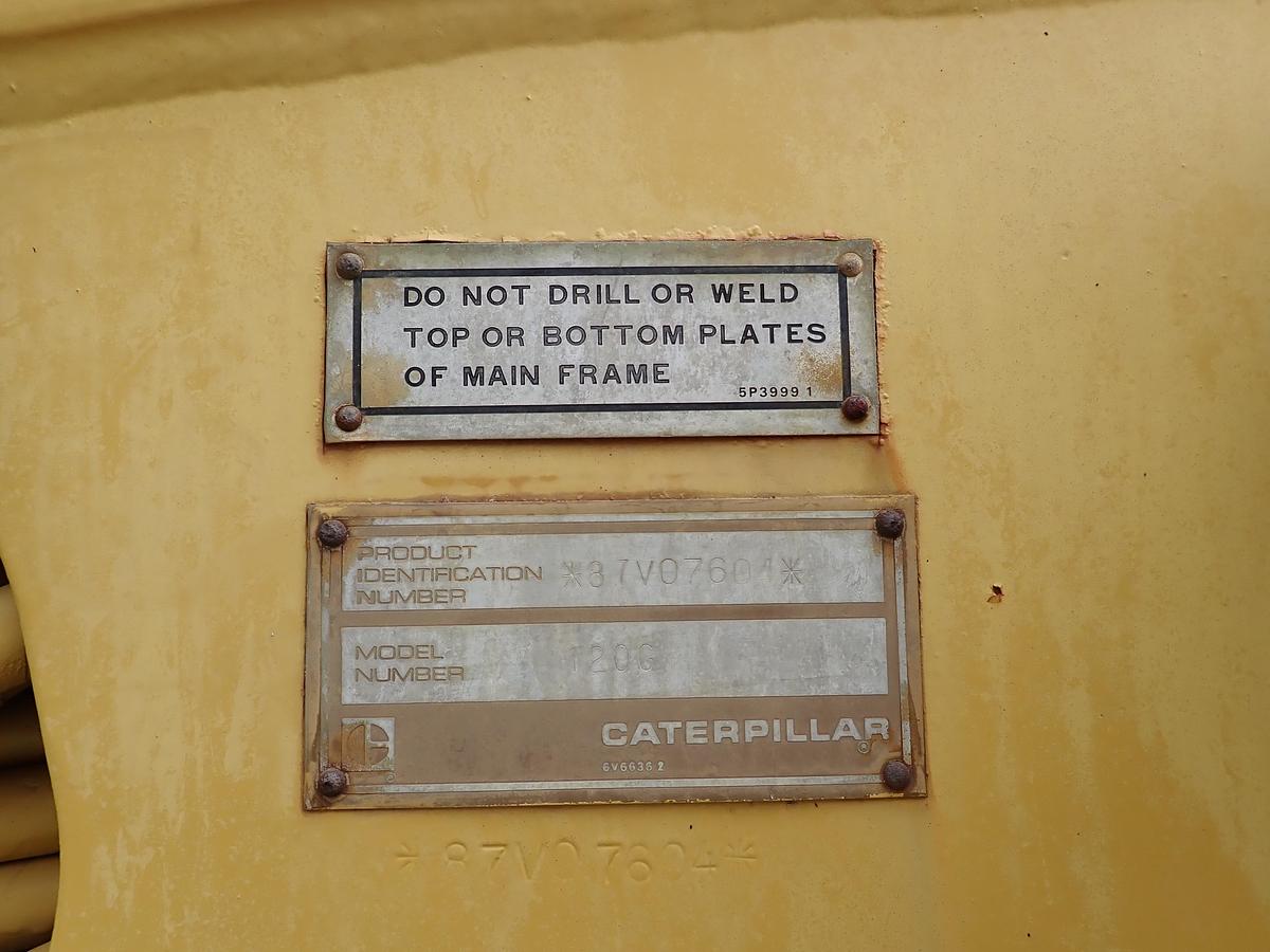 Used 1985 CAT 120G Motor Grader SUPER CLEAN