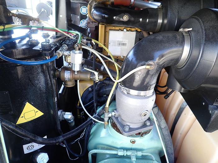 Used 2017 Sullair 375HDPQ 375 CFM Air Compressor JOHN DEERE DIESEL