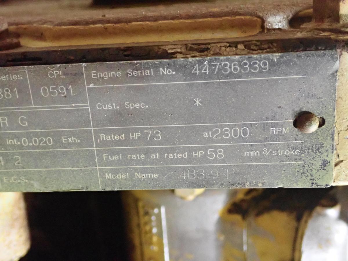 Used 1992 Cummins 4B 3.9 Diesel Engine CPL 591