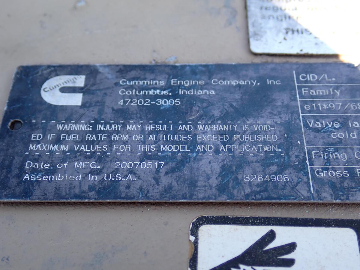 Used 2007 Cummins QSB 4.5 Turbo Diesel Engine CPL 8755