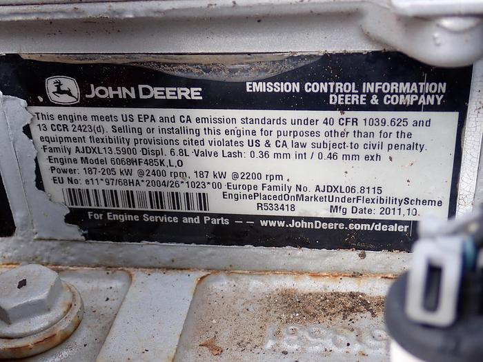 Used 2011 John Deere 6068HF485