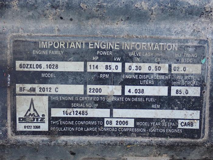 Used 2006 Deutz BF4M2012C