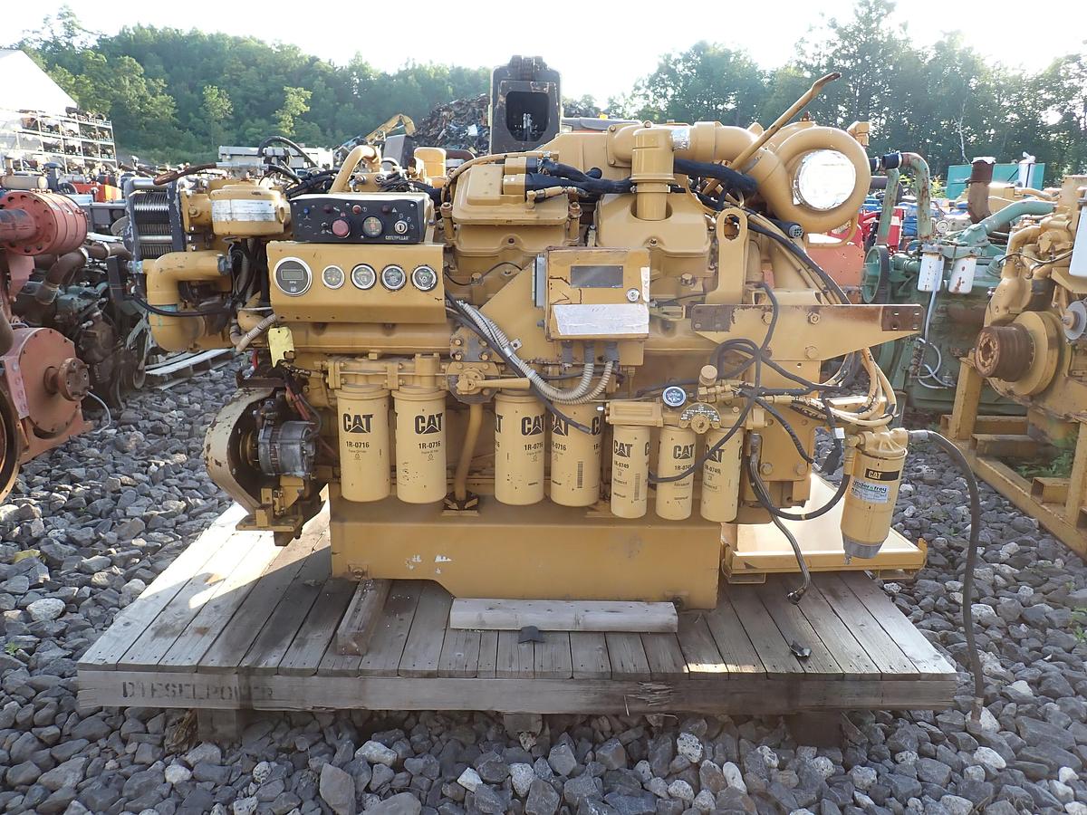 Used 2003 CAT 3412E MARINE Diesel Engine AR 177-1650