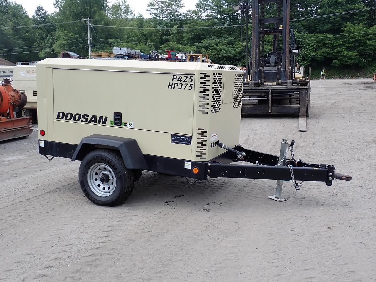 Used 2023 Doosan P425/HP375 Air Compressor 409 HOURS!