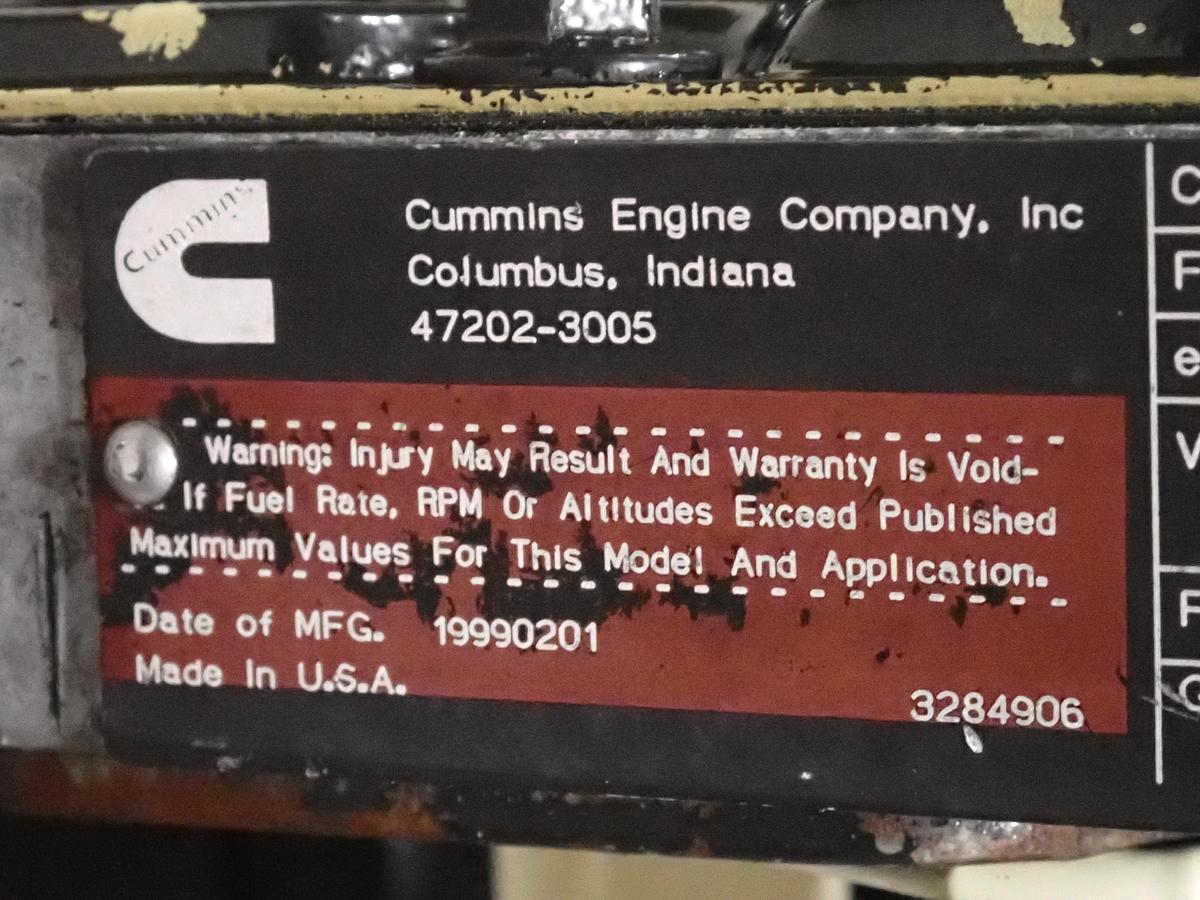 Used 1999 Cummins B5.9C Turbo Diesel Engine P PUMP! 174 HP!