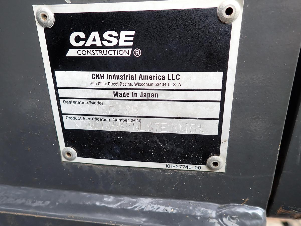 Used 2020 Case CX145D SR