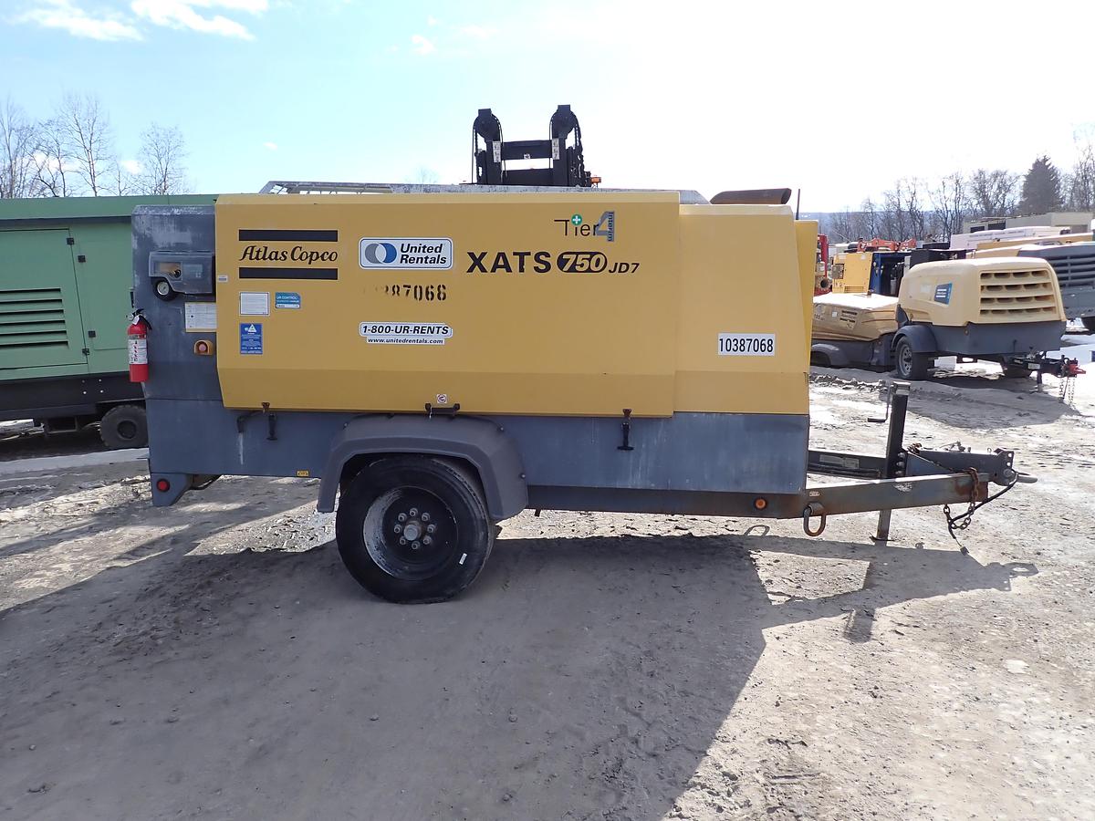 Used 2014 Atlas Copco XATS750JD7 750 CFM Air Compressor 150 PSI!