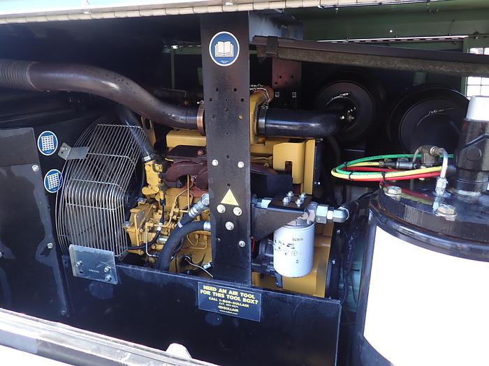 Used 2017 Sullair 375HDPQ 375 CFM Air Compressor JOHN DEERE DIESEL