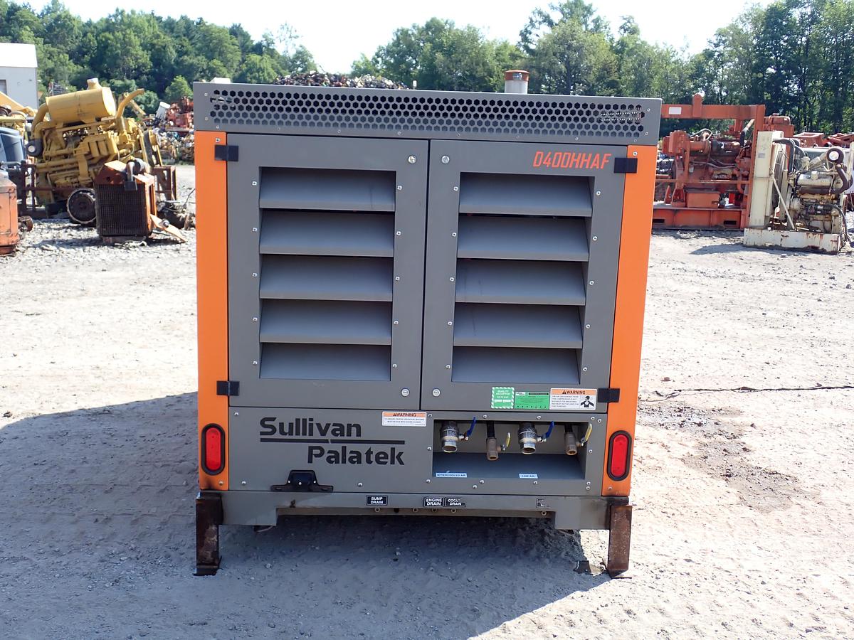Used 2019 Sullivan Palatek D400PHHJD4AF 400 CFM Air Compressor 258 HOURS