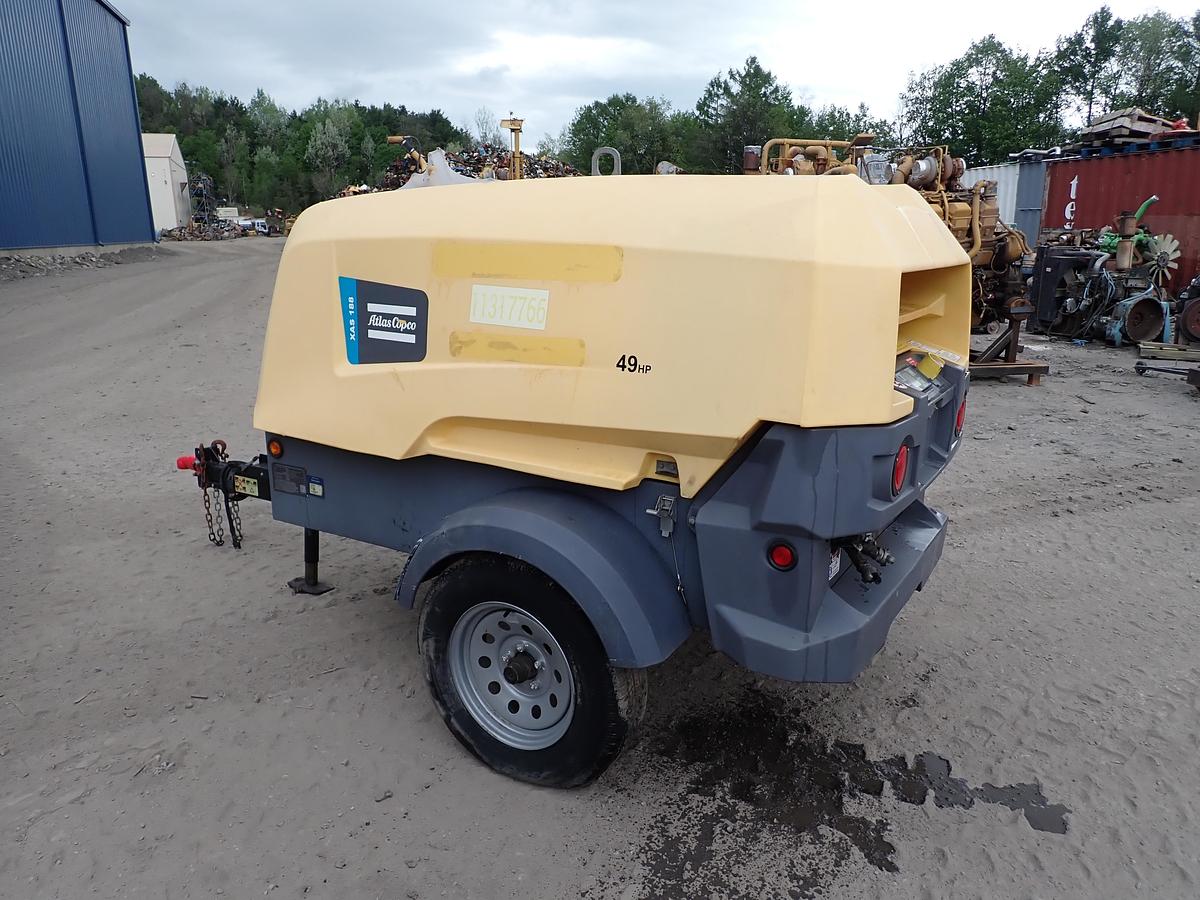 Used 2021 Atlas Copco XAS188 KD8 Air Compressor